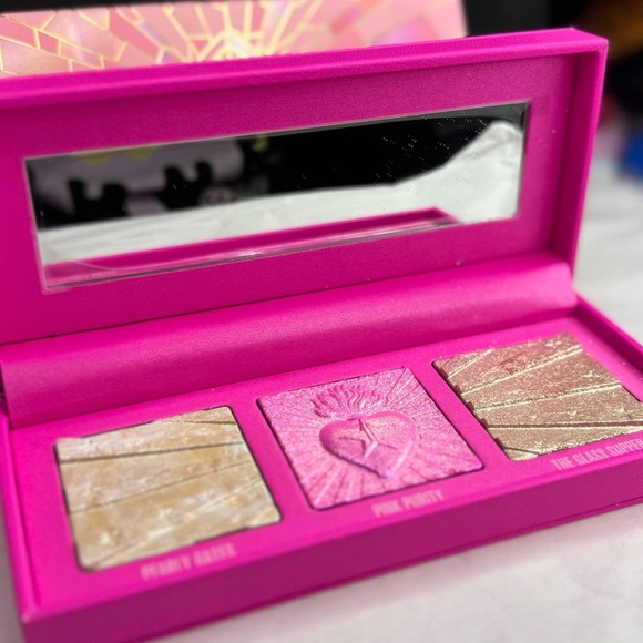 BRAND NEW Jeffree Star Pink Religion Sacred Glass Highlighter Palette RARE - Picture 4 of 5